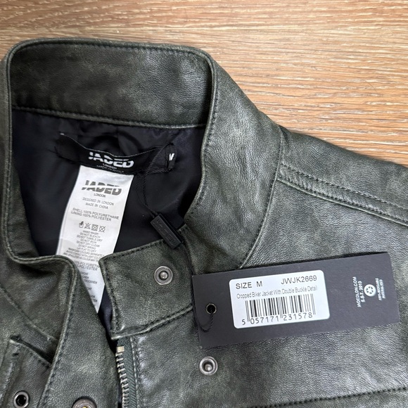 Jaded London Cropped Biker Jacket - Picture 3 of 3
